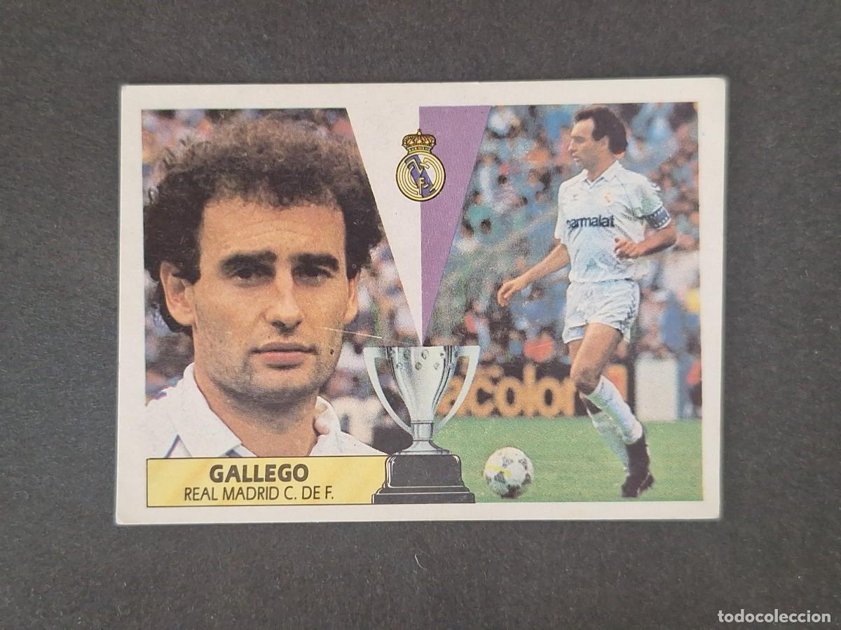 Cromos de f&uacute;tbol: LBRM1 GALLEGO REAL MADRID LIGA ESTE 1987 1988 87 88 NUNCA PEGADO SIN PEGAR