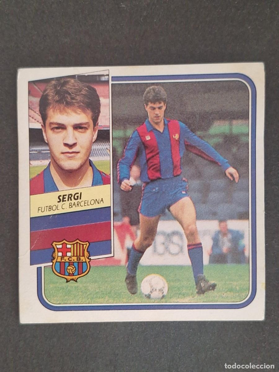 Cromos de f&uacute;tbol: LBRM1 SERGI F. C. BARCELONA LIGA ESTE 1989 1990 89 90 NUNCA PEGADO SIN PEGAR