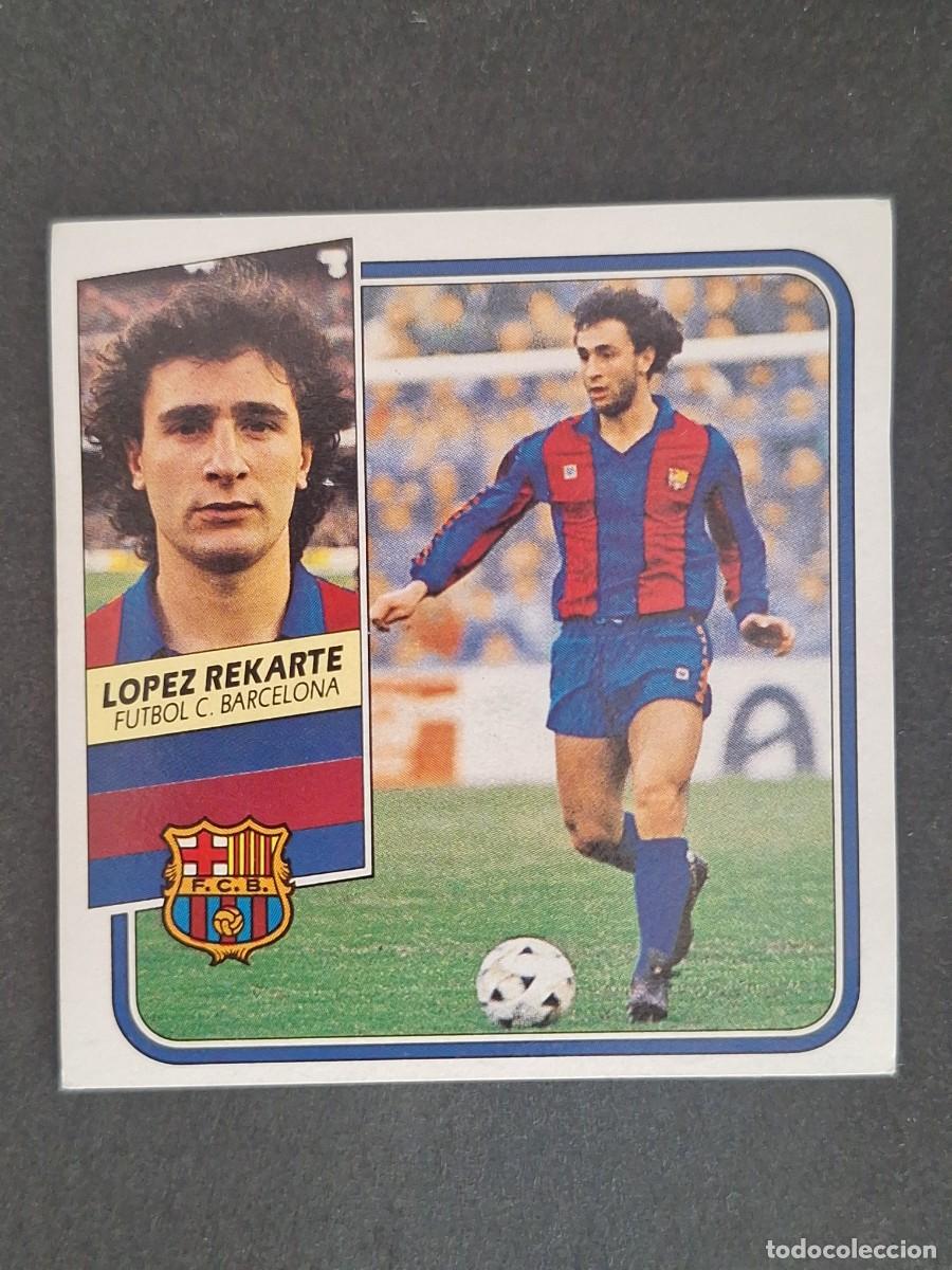 Cromos de f&uacute;tbol: LBRM1 LOPEZ REKARTE F. C. BARCELONA LIGA ESTE 1989 1990 89 90 NUNCA PEGADO SIN PEGAR