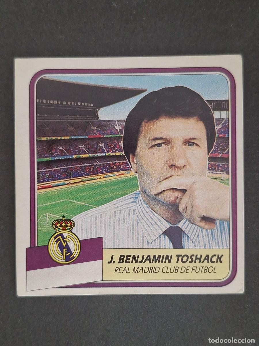 Cromos de f&uacute;tbol: LBRM1 J. BENJAMIN TOSHACK ENTRENADOR REAL MADRID LIGA ESTE 1989 1990 89 90 NUNCA PEGADO SIN PEGAR