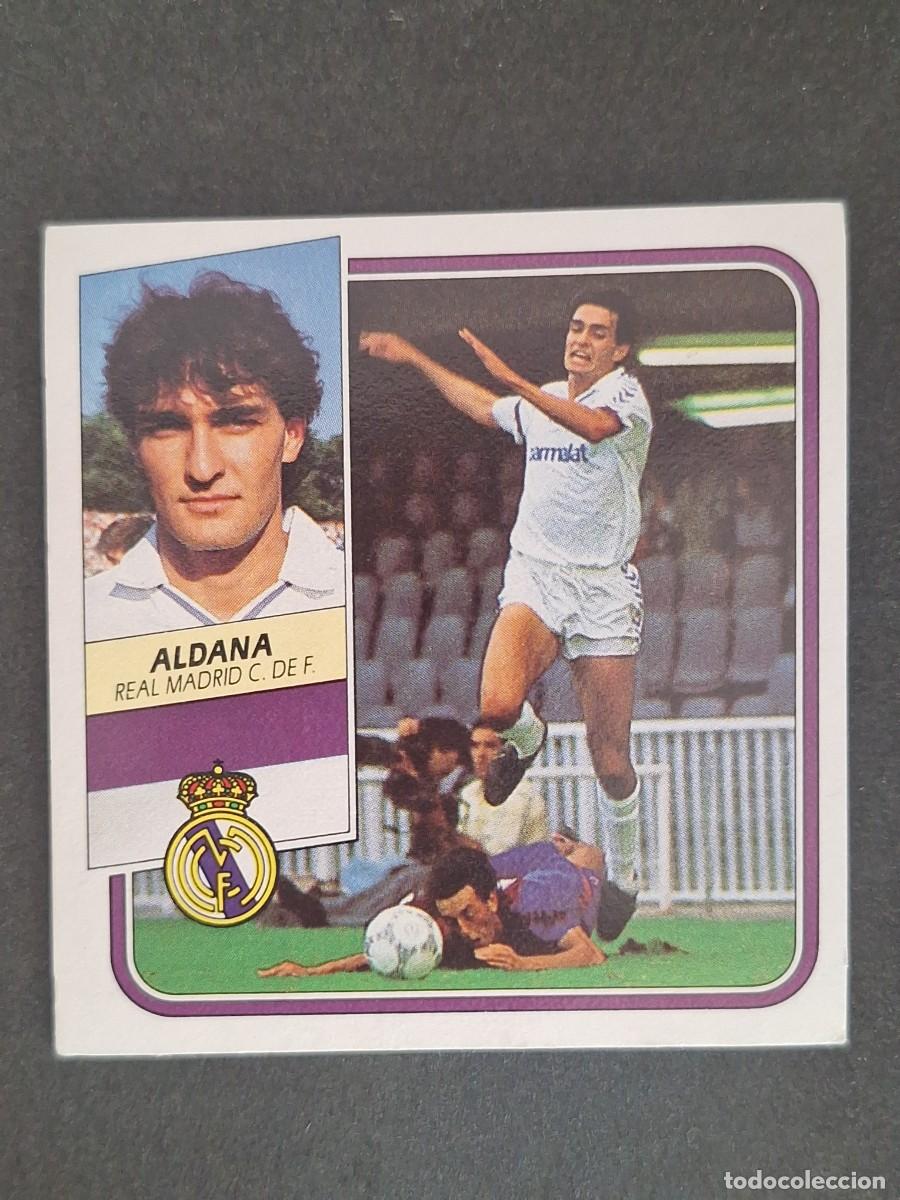 Cromos de f&uacute;tbol: LBRM1 ALDANA REAL MADRID LIGA ESTE 1989 1990 89 90 NUNCA PEGADO SIN PEGAR