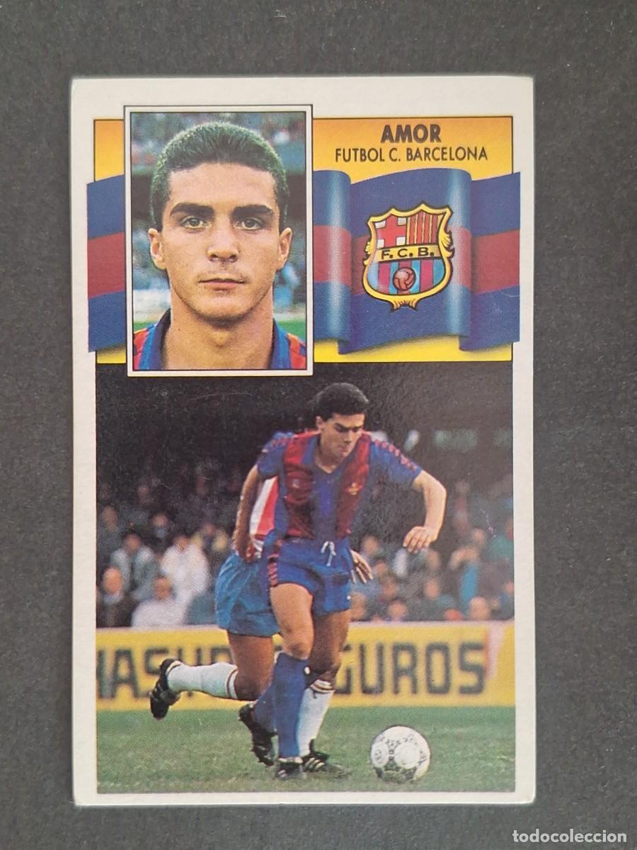 Cromos de f&uacute;tbol: LBRM1 AMOR F. C. BARCELONA LIGA ESTE 1990 1991 90 91 NUNCA PEGADO SIN PEGAR