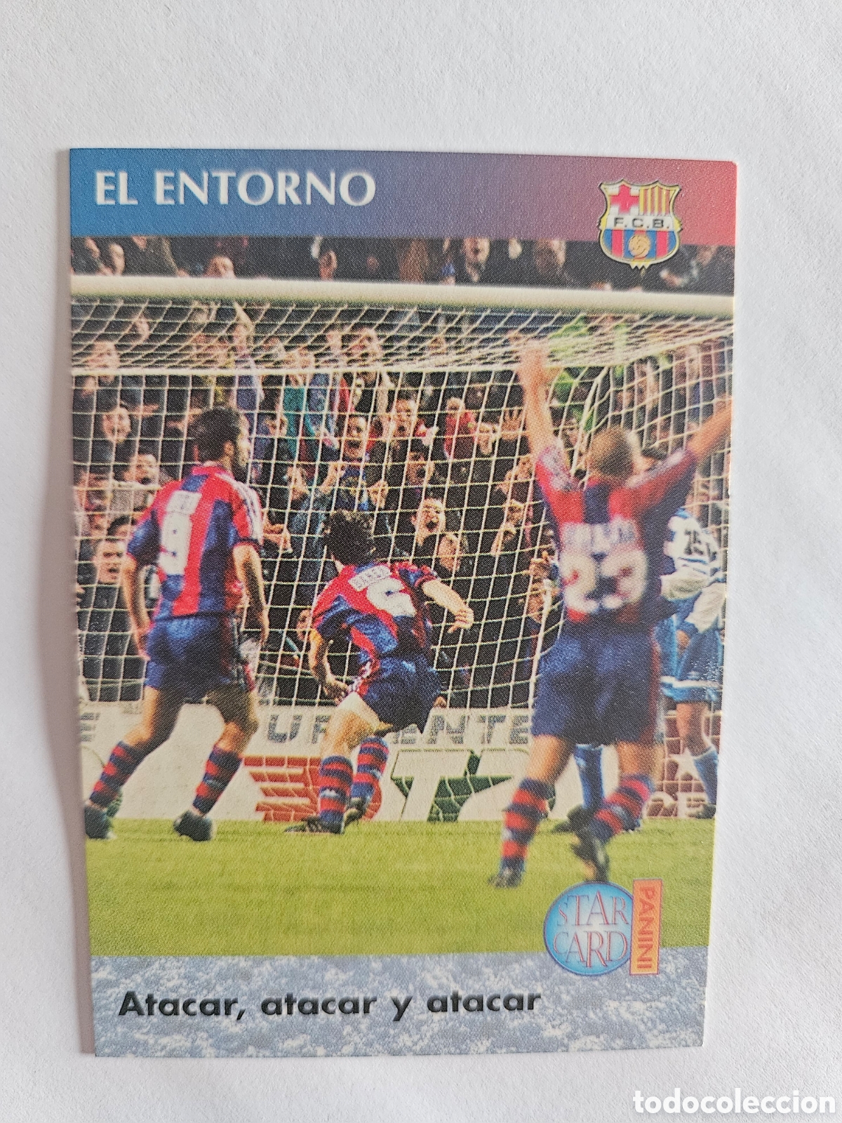 Cromos de f&uacute;tbol: EL ENTORNO # 126 ATACAR, ATACAR Y ATACAR FC. BARCELONA 95-96 DEL DREAM TEAM A LA QUINTA DEL MINI 90