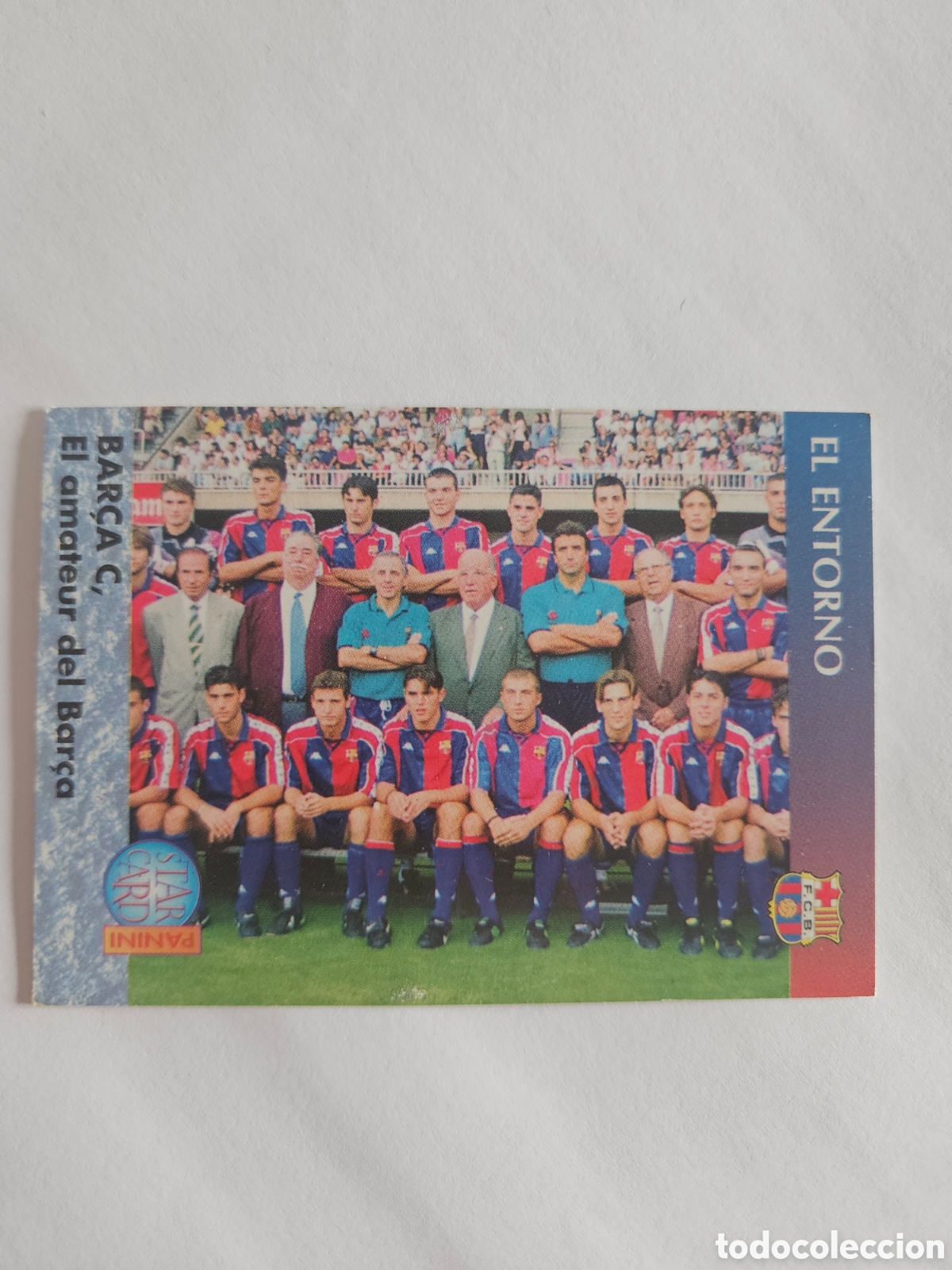Cromos de f&uacute;tbol: CROMO PANINI BAR&Ccedil;A CARDS 90 96 N&ordm; 132 EL ENTORNO BAR&Ccedil;A C - BARCELONA LIGA 1996