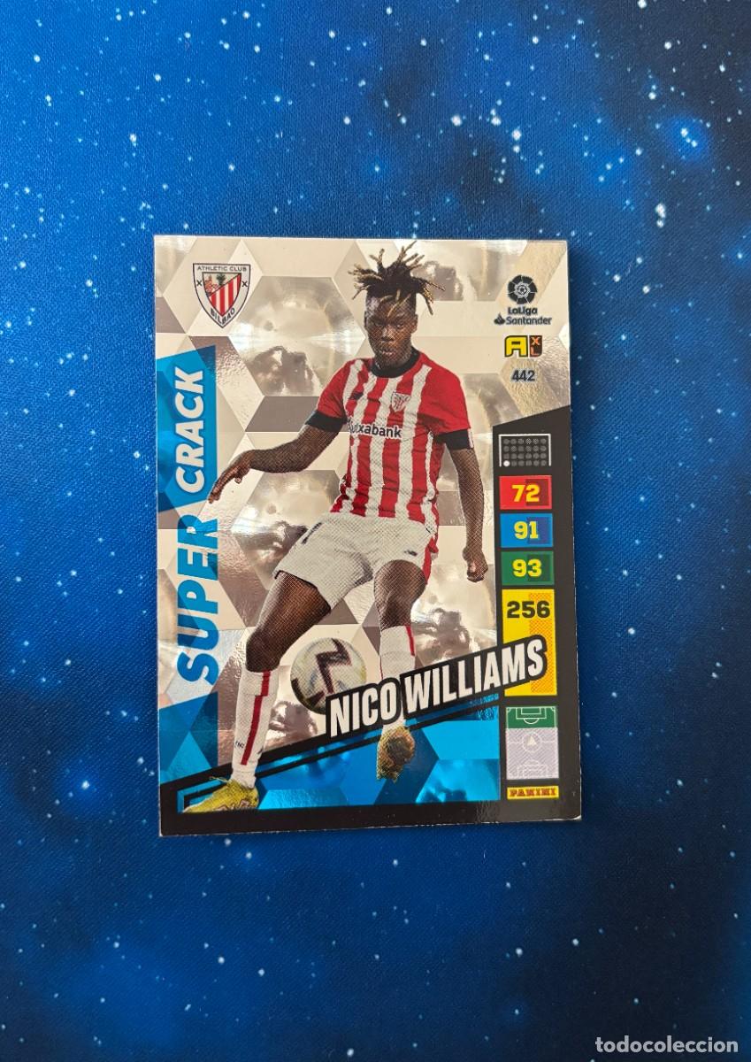 Cromos de f&uacute;tbol: Sticker Nico Williams Super Crack Adrenalyn XL 2022-23 Panini Athletic Club