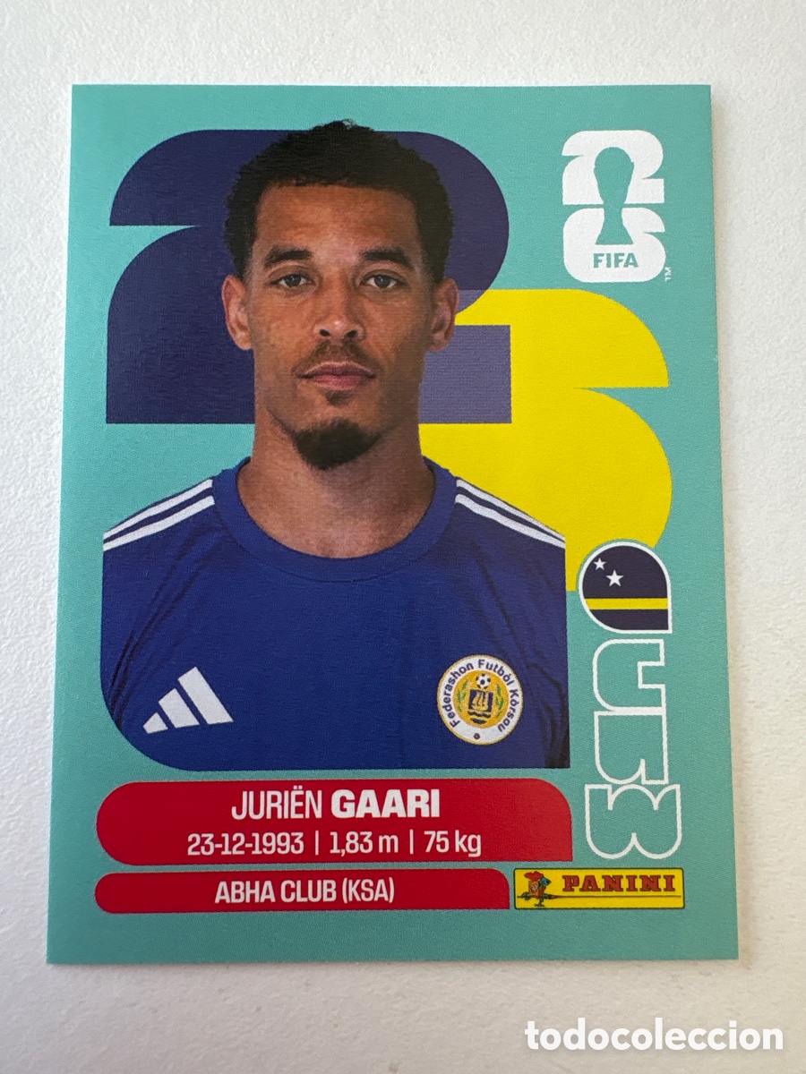 Cromos de f&uacute;tbol: Carta Juri&euml;n Gaari Cuw 5 Panini Mundial 2026