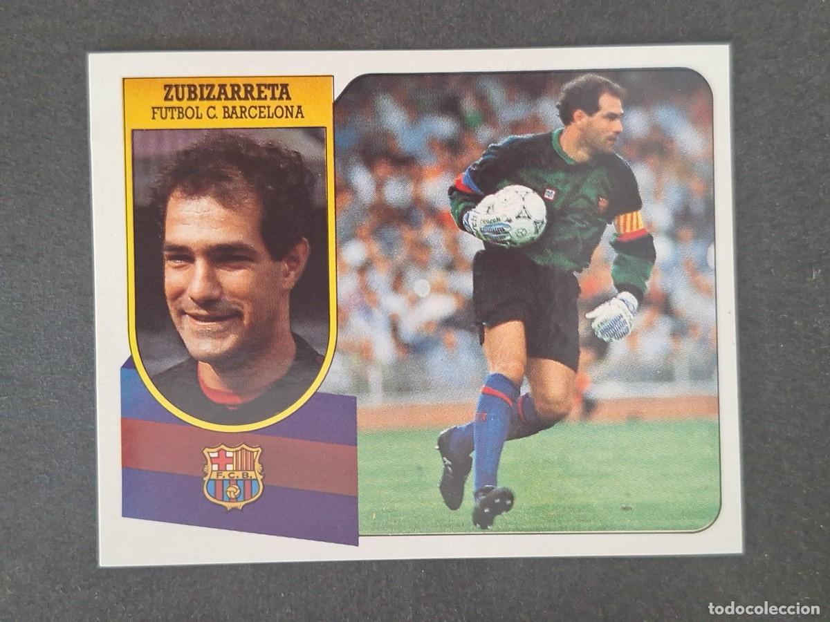 Cromos de f&uacute;tbol: LBRM1 ZUBIZARRETA F. C. BARCELONA LIGA ESTE 1991 1992 91 92 ADHESIVO NUNCA PEGADO SIN PEGAR