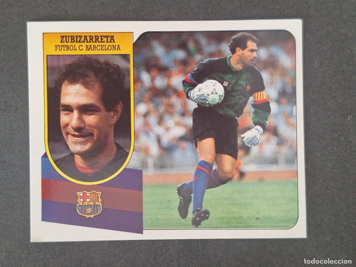Cromos de f&uacute;tbol: LBRM1 ZUBIZARRETA F. C. BARCELONA LIGA ESTE 1991 1992 91 92 ADHESIVO NUNCA PEGADO SIN PEGAR