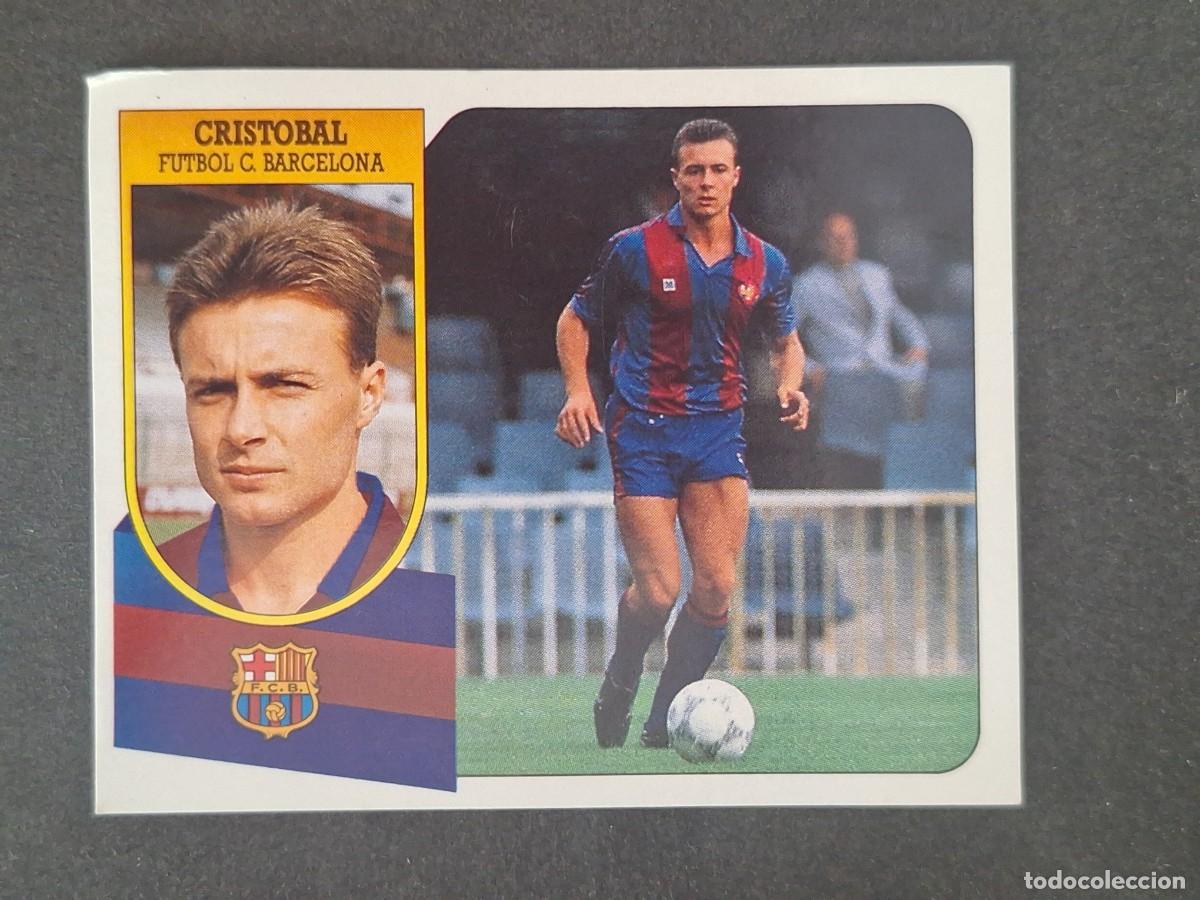 Cromos de f&uacute;tbol: LBRM1 CRSITOBAL F. C. BARCELONA LIGA ESTE 1991 1992 91 92 ADHESIVO NUNCA PEGADO SIN PEGAR