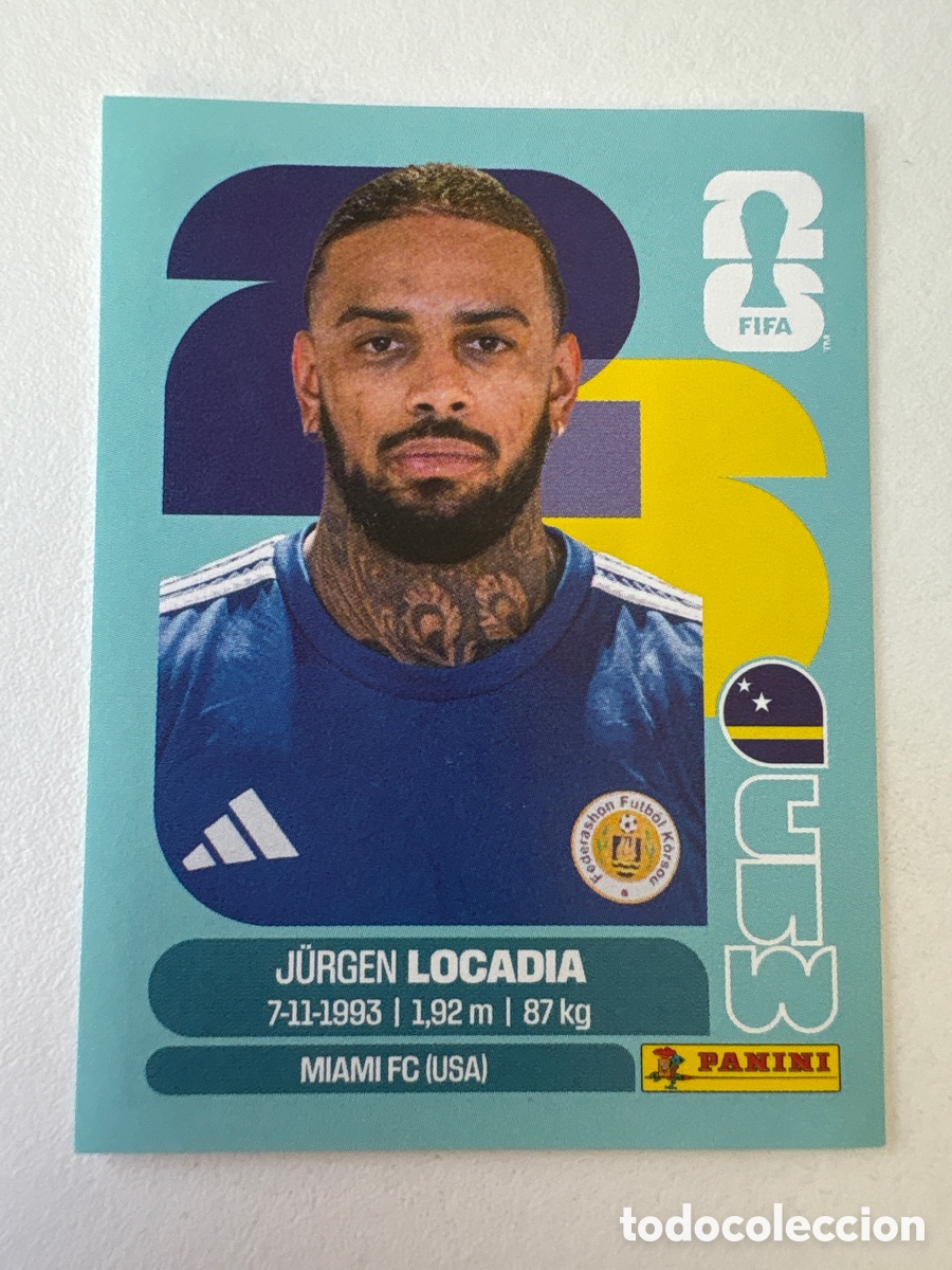 Cromos de f&uacute;tbol: Carta J&uuml;rgen Locadia Cuw 17 Panini Mundial 2026