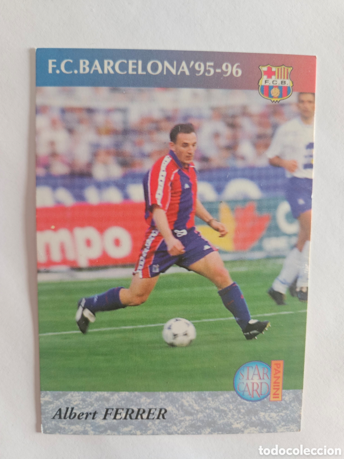 Cromos de f&uacute;tbol: CROMO PANINI BAR&Ccedil;A CARDS 90 96 N&ordm; 7 ALBERT FERRER - BARCELONA LIGA 1996