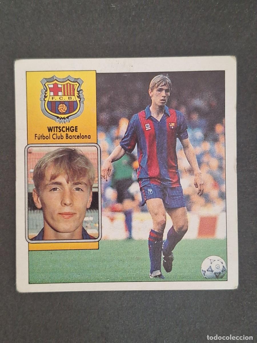 Cromos de f&uacute;tbol: LBRM1 WITSCHGE F. C. BARCELONA LIGA ESTE 1992 1993 92 93 ADHESIVO NUNCA PEGADO SIN PEGAR