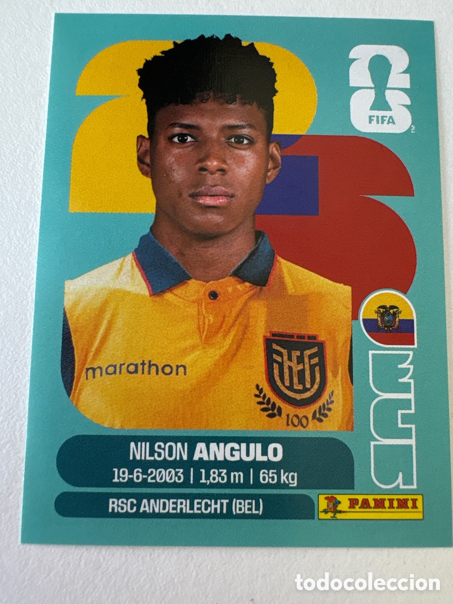 Cromos de f&uacute;tbol: Carta Nilson Angulo Ecuador 17 Panini Mundial 2026