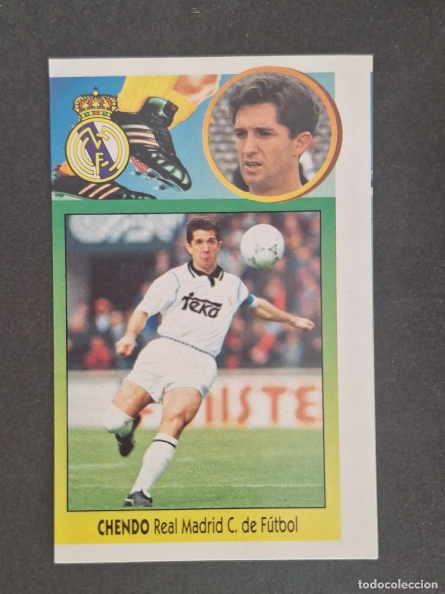 Cromos de f&uacute;tbol: LBRM1 CHENDO REAL MADRID LIGA ESTE 1993 1994 93 94 ADHESIVO NUNCA PEGADO SIN PEGAR