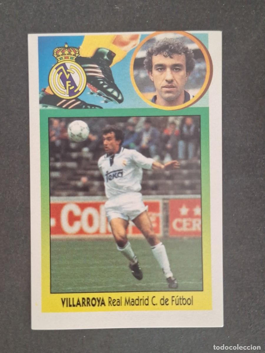 Cromos de f&uacute;tbol: LBRM1 VILLARROYA REAL MADRID LIGA ESTE 1993 1994 93 94 ADHESIVO NUNCA PEGADO SIN PEGAR