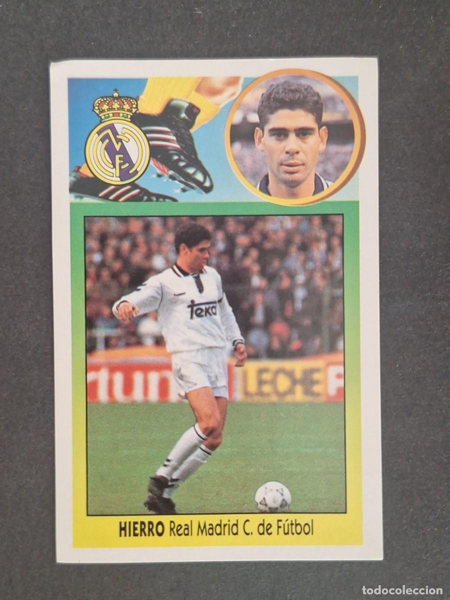 Cromos de f&uacute;tbol: LBRM1 HIERRO REAL MADRID LIGA ESTE 1993 1994 93 94 ADHESIVO NUNCA PEGADO SIN PEGAR