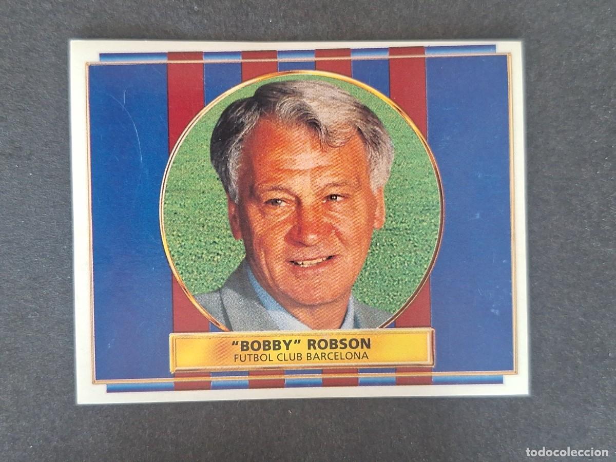 Cromos de f&uacute;tbol: BOBBY ROBSON ENTRENADOR F. C. BARCELONA LIGA ESTE 1996 1997 96 97 NUNCA PEGADO SIN PEGAR