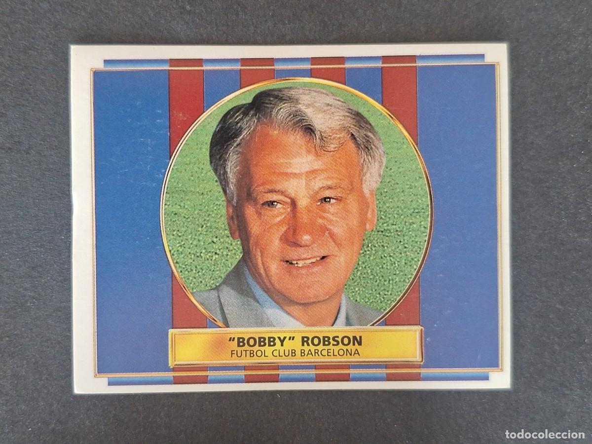 Cromos de f&uacute;tbol: BOBBY ROBSON ENTRENADOR F. C. BARCELONA LIGA ESTE 1996 1997 96 97 NUNCA PEGADO SIN PEGAR