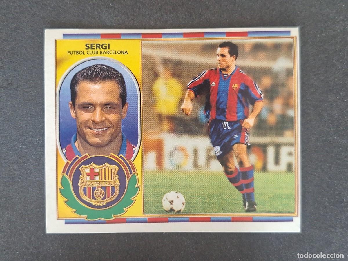 Cromos de f&uacute;tbol: SERGI F. C. BARCELONA LIGA ESTE 1996 1997 96 97 NUNCA PEGADO SIN PEGAR