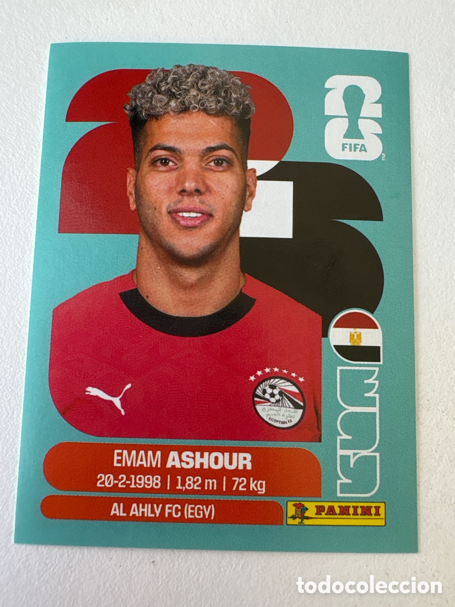 Cromos de f&uacute;tbol: Carta Emam Ashour Egipto 15 Panini Mundial 2026
