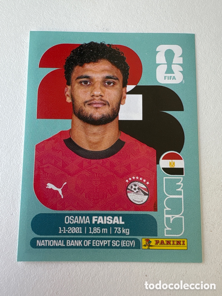 Cromos de f&uacute;tbol: Carta Osama Faisal Egipto 16 Panini Mundial 2026
