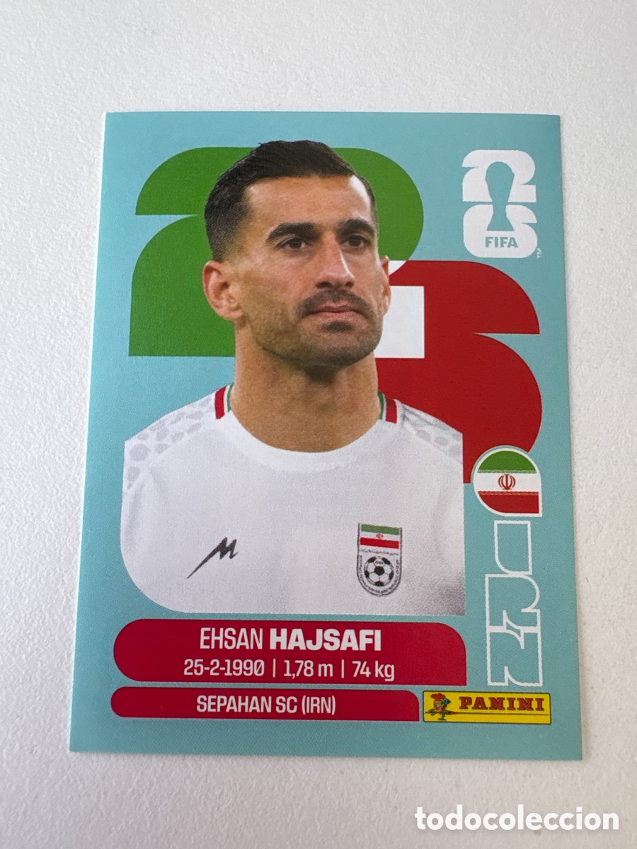 Cromos de f&uacute;tbol: Carta Ehsan Hajsafi Ir&aacute;n 14 Panini Mundial 2026