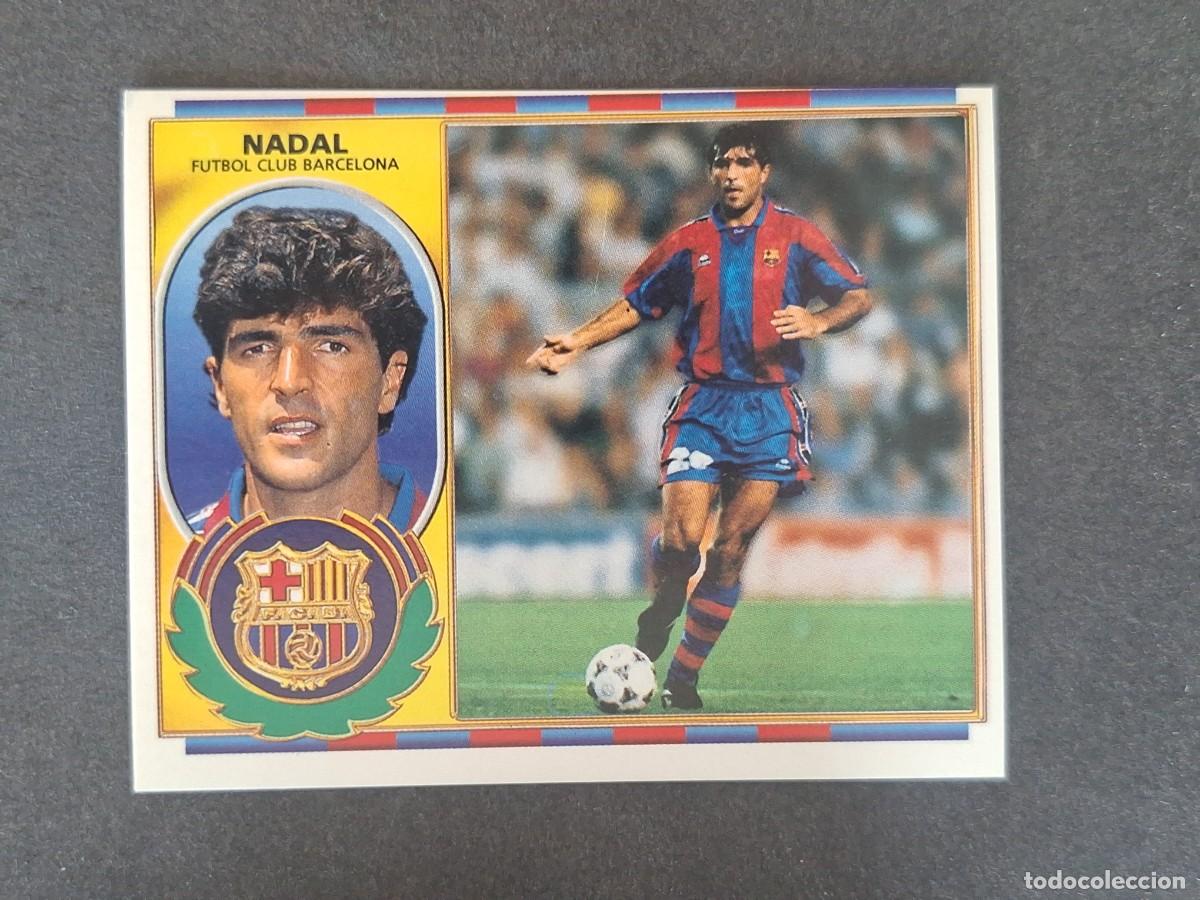 Cromos de f&uacute;tbol: NADAL F. C. BARCELONA LIGA ESTE 1996 1997 96 97 NUNCA PEGADO SIN PEGAR
