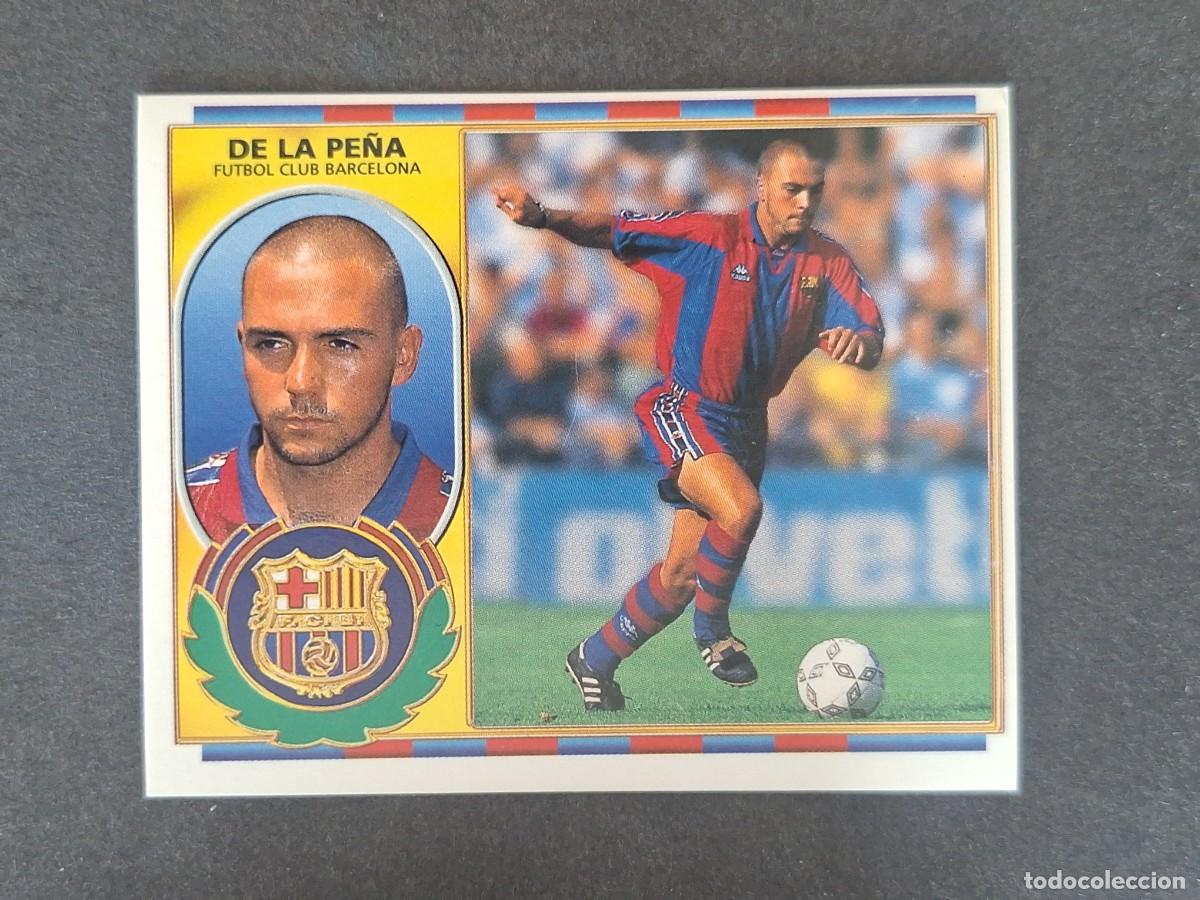 Cromos de f&uacute;tbol: DE LA PE&Ntilde;A F. C. BARCELONA LIGA ESTE 1996 1997 96 97 NUNCA PEGADO SIN PEGAR