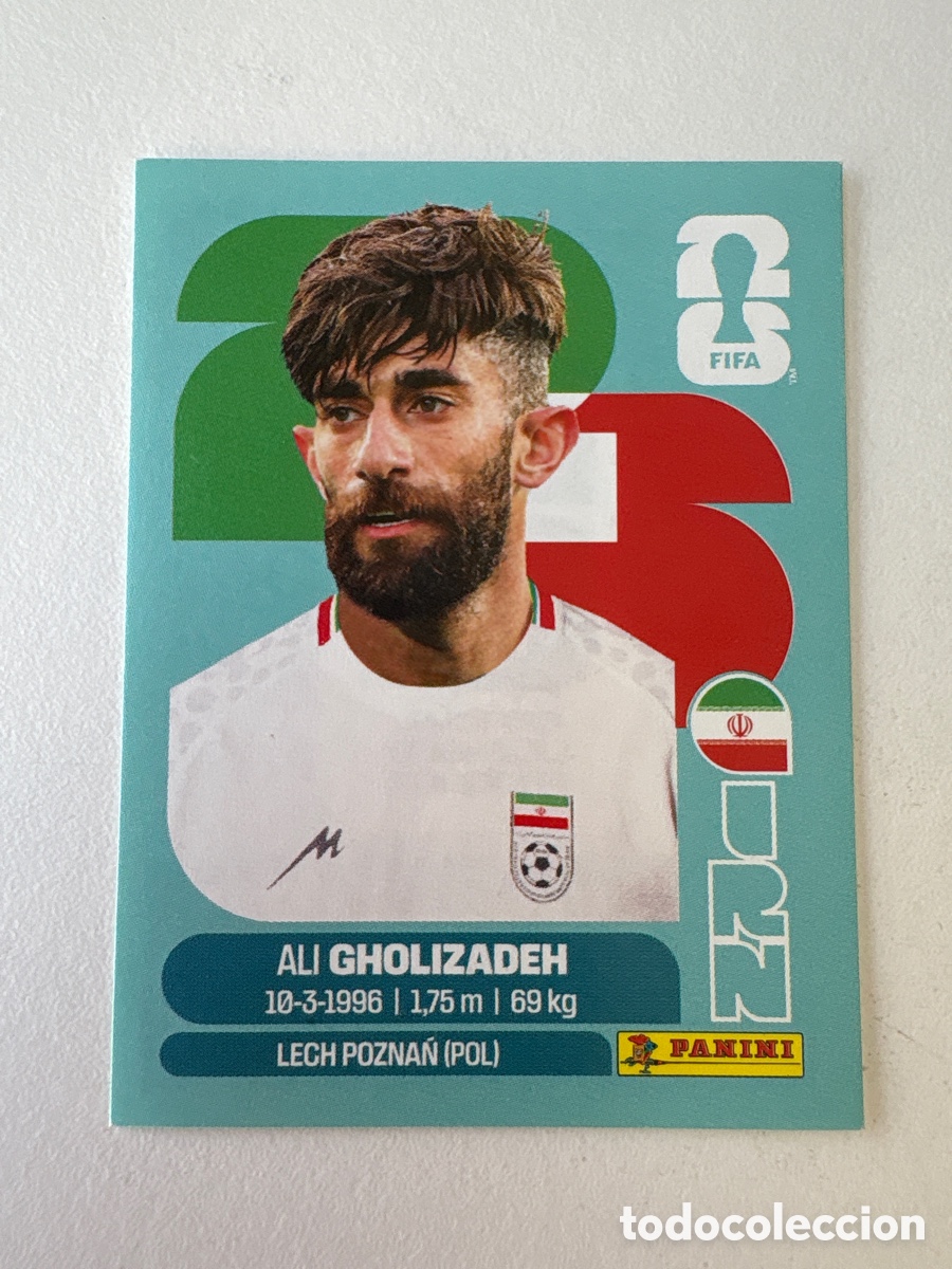 Cromos de f&uacute;tbol: Carta Ali Gholizadeh Ir&aacute;n 20 Panini Mundial 2026