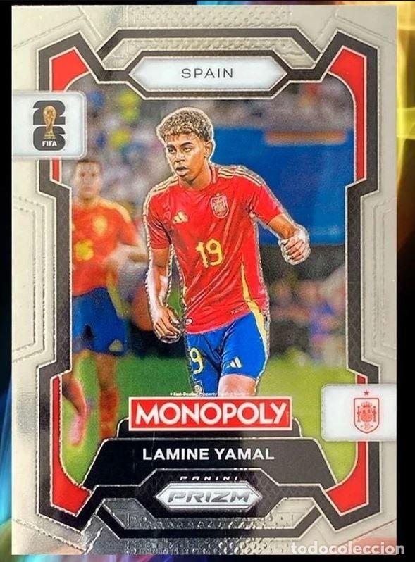 Cromos de f&uacute;tbol: Lamine Yamal #43 Spain Prizm Monopoly Panini FIFA World Cup 2026