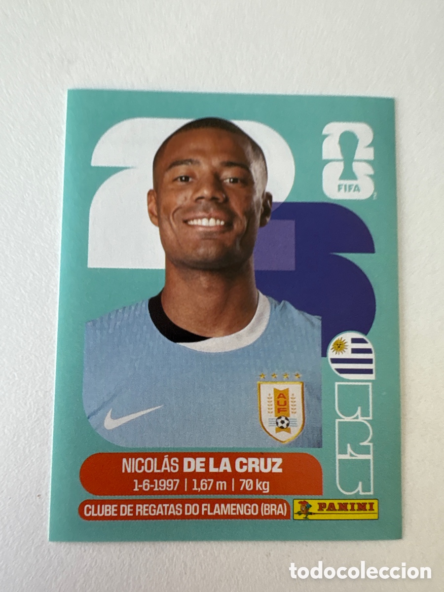 Figurine di Calcio: Carta Nicol&aacute;s De La Cruz Uruguay 15 Panini Mundial 2026