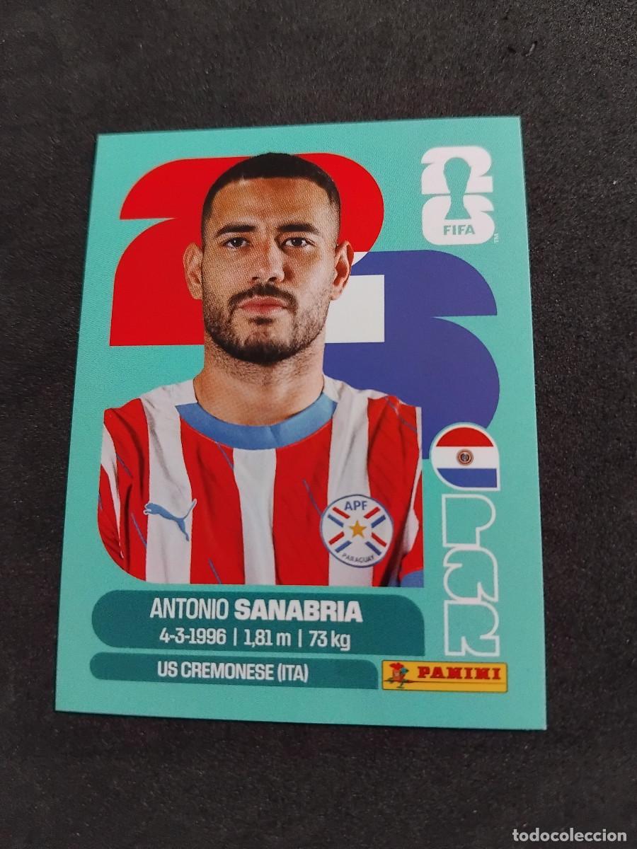 Cartes &agrave; collectionner de Football: ANTONIO SANABRIA PAR 20 - PARAGUAY - PANINI FIFA WORLD CUP 2026 - MUNDIAL 2026 STICKER WORLD CUP 26
