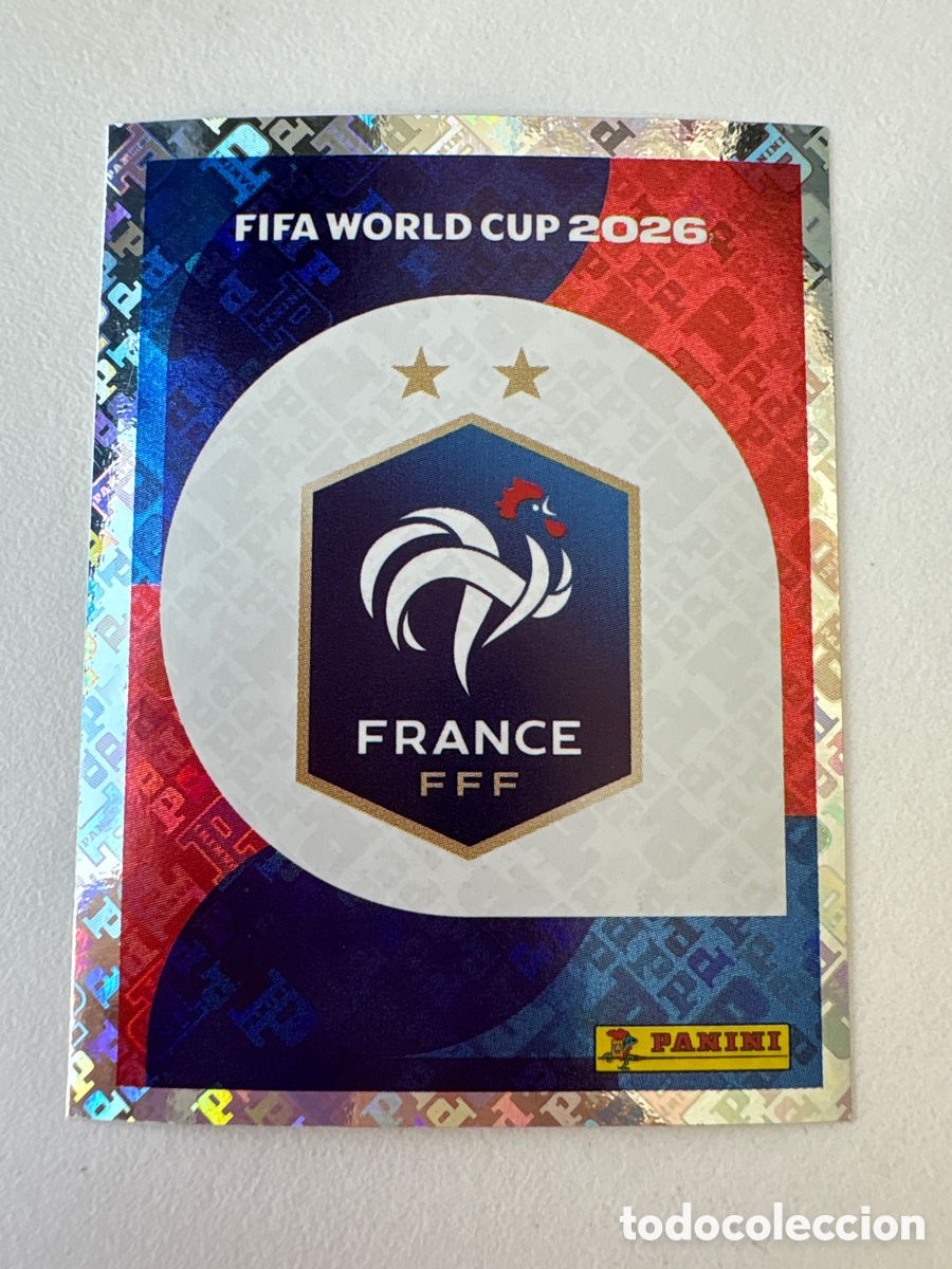Cartes &agrave; collectionner de Football: Carta Escudo Francia 1 Panini Mundial 2026