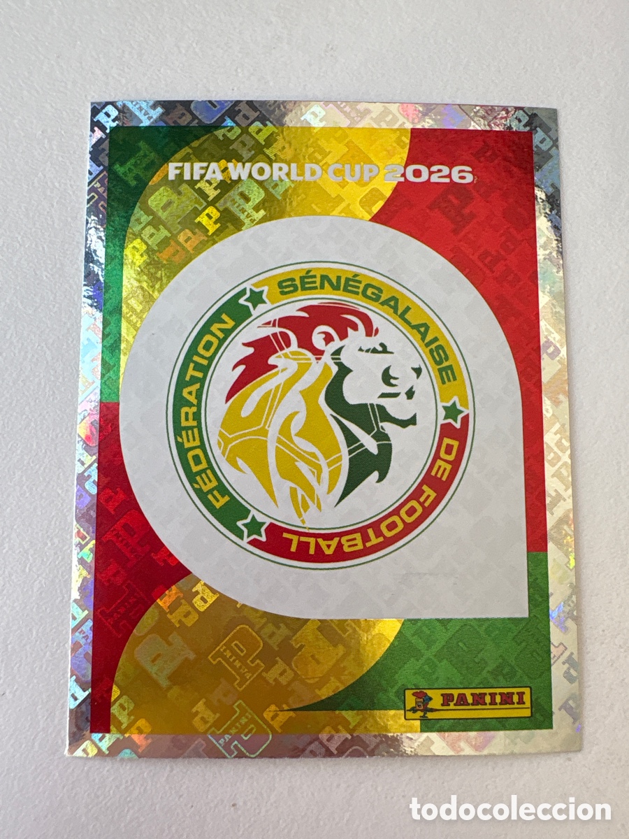 Cartes &agrave; collectionner de Football: Carta Escudo Senegal 1 Panini Mundial 2026