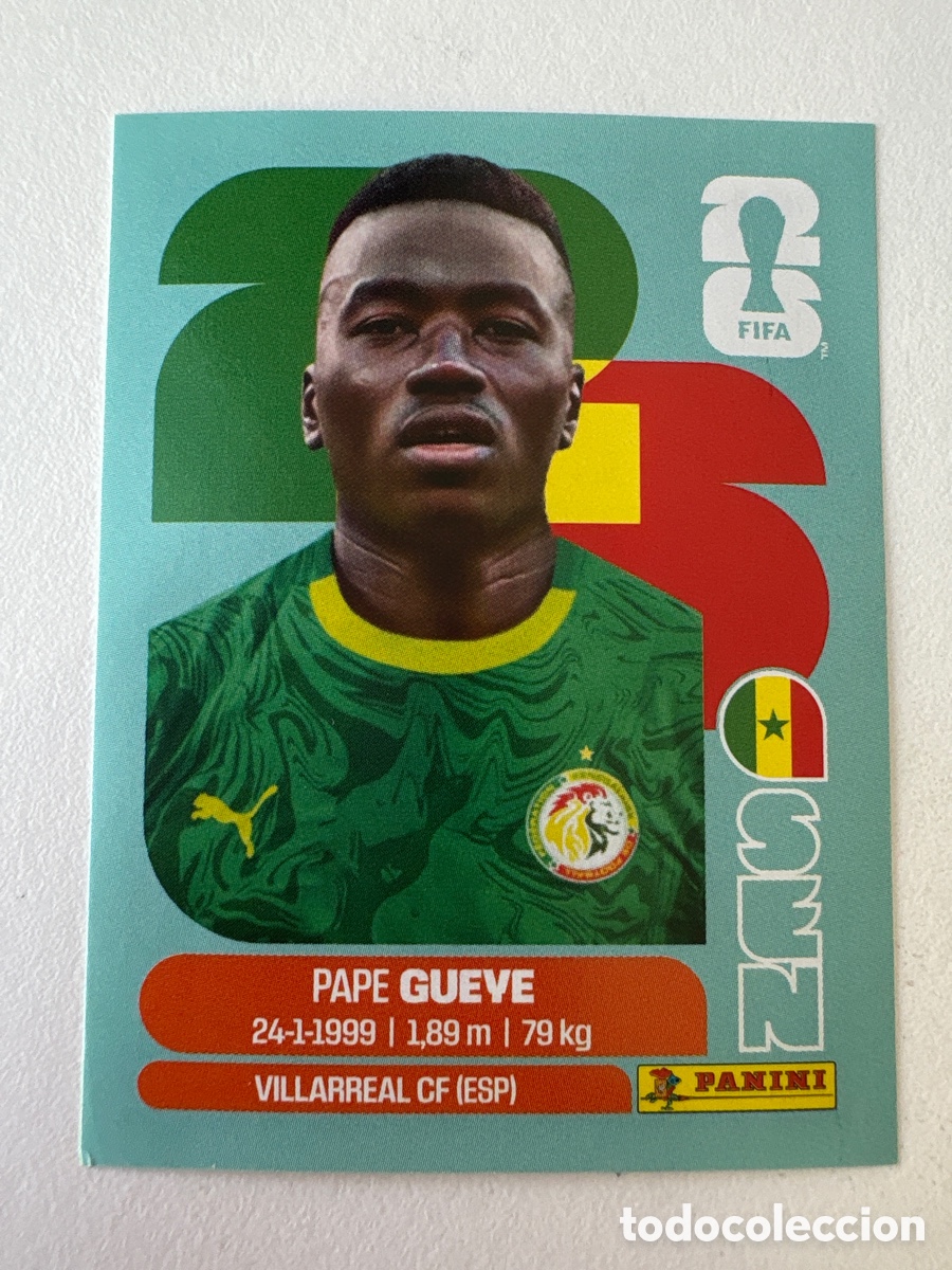 Cromos de f&uacute;tbol: Carta Pape Gueye Senegal 11 Panini Mundial 2026