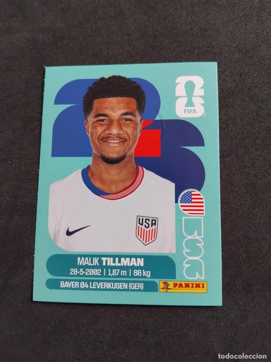Cromos de f&uacute;tbol: MALIK TILLMAN - USA 15 - PANINI FIFA WORLD CUP 2026 - MUNDIAL 2026 STICKER WORLDCUP 26