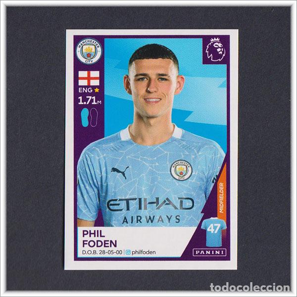 Cromos de f&uacute;tbol: PREMIER LEAGUE 2020 2021 20 21 PANINI PHIL FODEN 401 STICKER MANCHESTER CITY ALBUM LIGA F&Uacute;TBOL