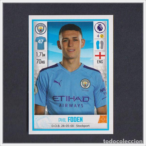 Cromos de f&uacute;tbol: PREMIER LEAGUE FOOTBALL 2019 2020 19 20 PANINI PHIL FODEN ROOKIE 365 STICKER MANCHESTER CITY ALBUM
