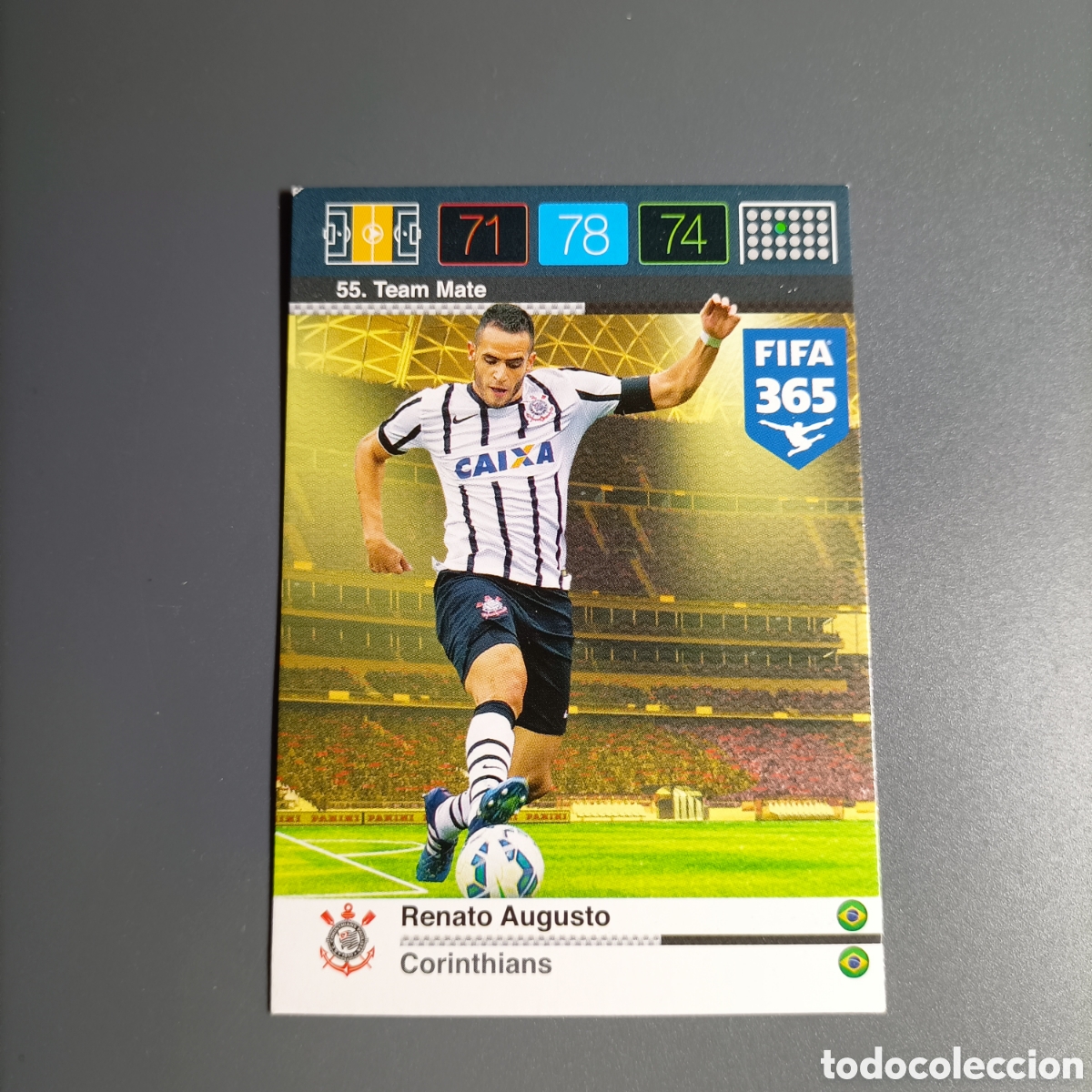 Cromos de f&uacute;tbol: CARD ADRENALYN XL FIFA 365 PANINI 2016 (CORINTHIANS) №55 RENATO AUGUSTO