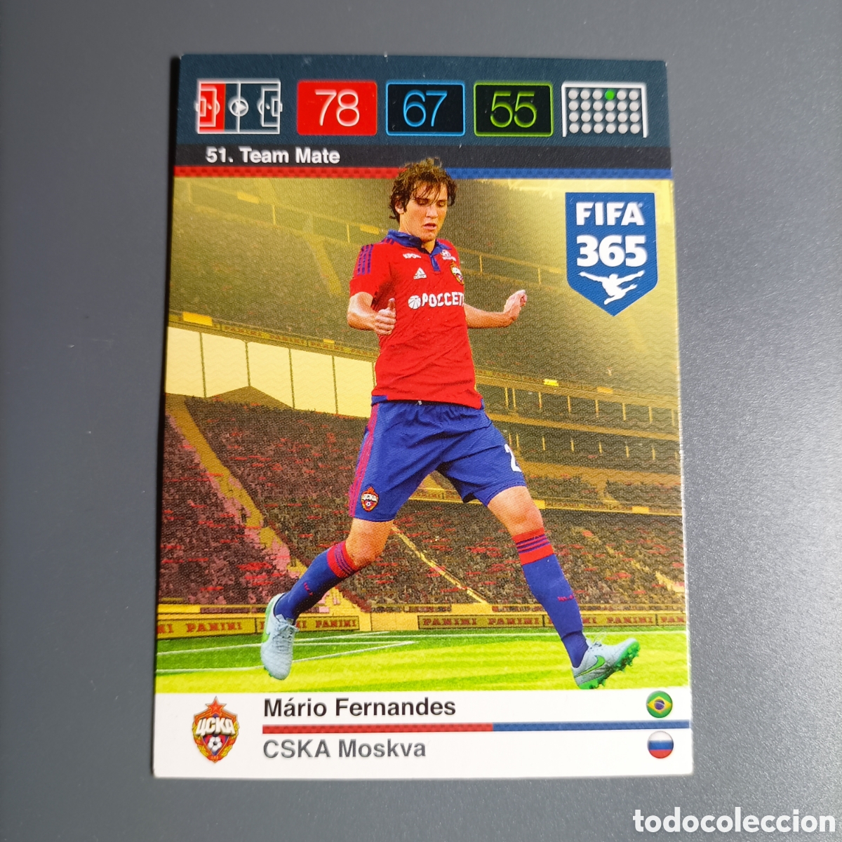 Cromos de f&uacute;tbol: CARD ADRENALYN XL FIFA 365 PANINI 2016 (CSKA MOSKVA) №51 MARIO FERNANDES
