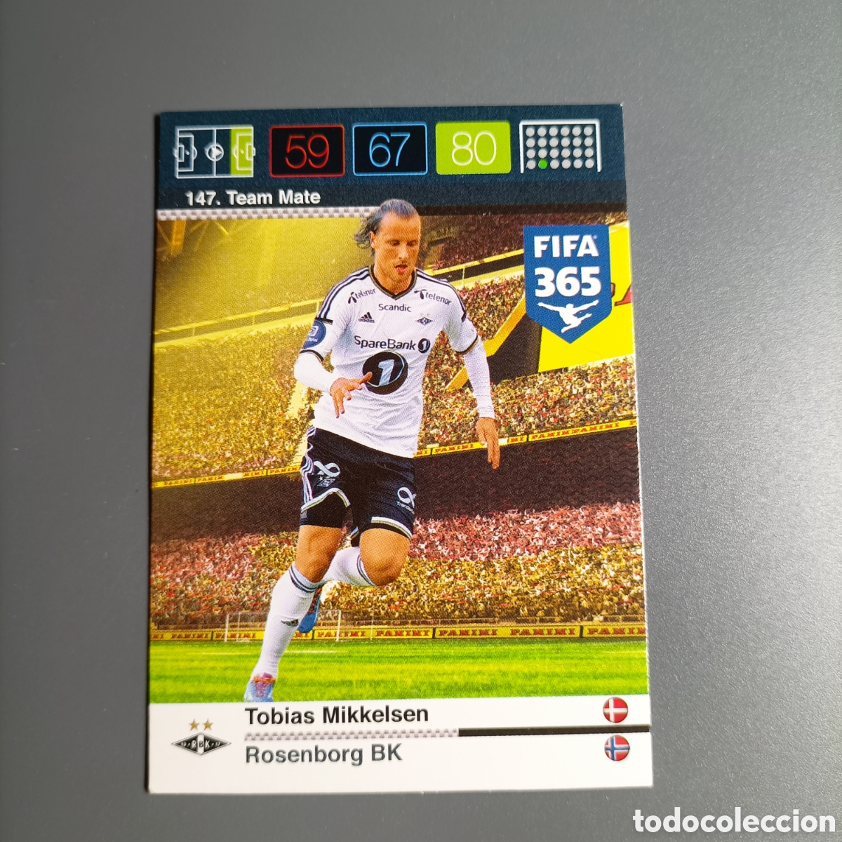 Cromos de f&uacute;tbol: CARD ADRENALYN XL FIFA 365 PANINI 2016 (ROSENBORG BK) №147 TOBIAS MIKKELSEN