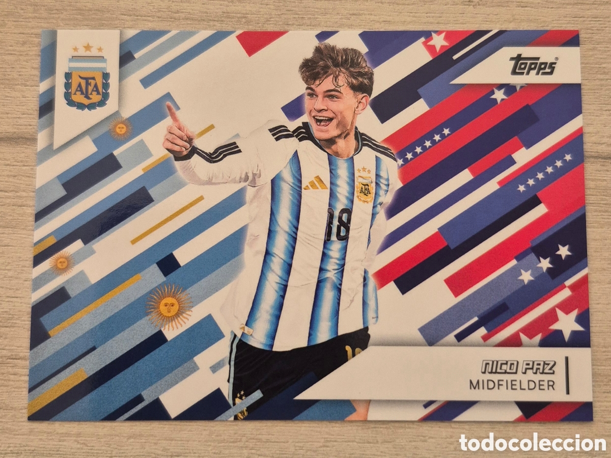 Cromos de f&uacute;tbol: N&deg;38 Nico Paz (Nueva York) Team Set Argentina 2026