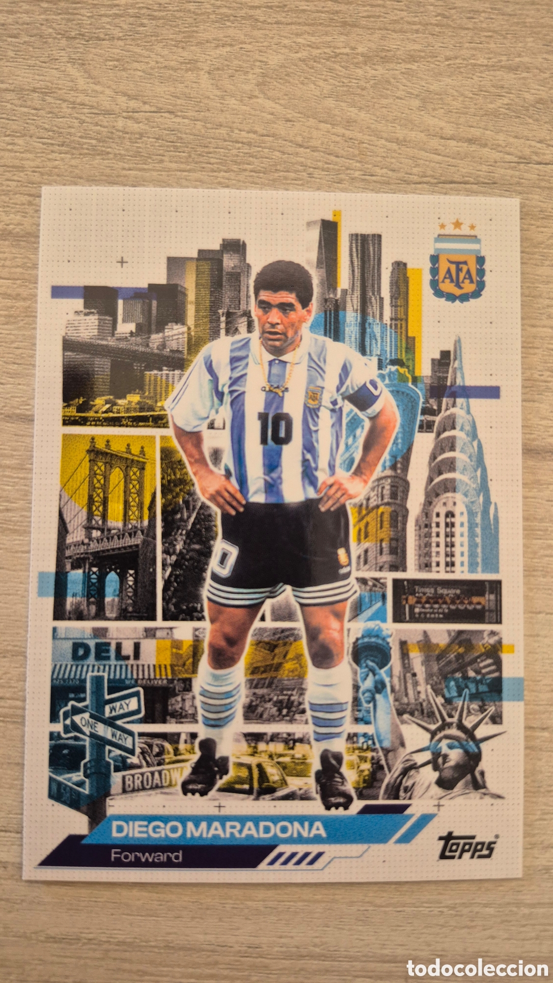 Cromos de f&uacute;tbol: N&deg;42 Diego Maradona &rdquo;Nueva York&rdquo; Team Set Argentina 2026