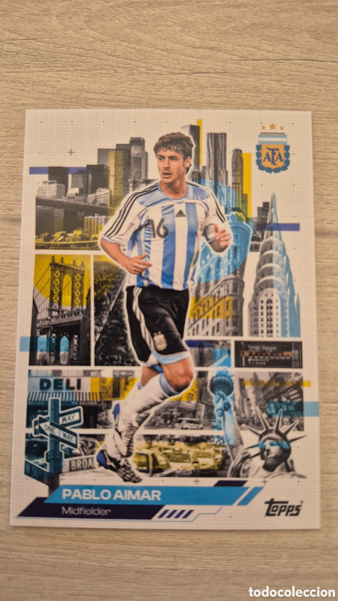 Cromos de f&uacute;tbol: N&deg;48 Pablo Aimar &rdquo;Nuev York&rdquo; Team Set Argentina 2026