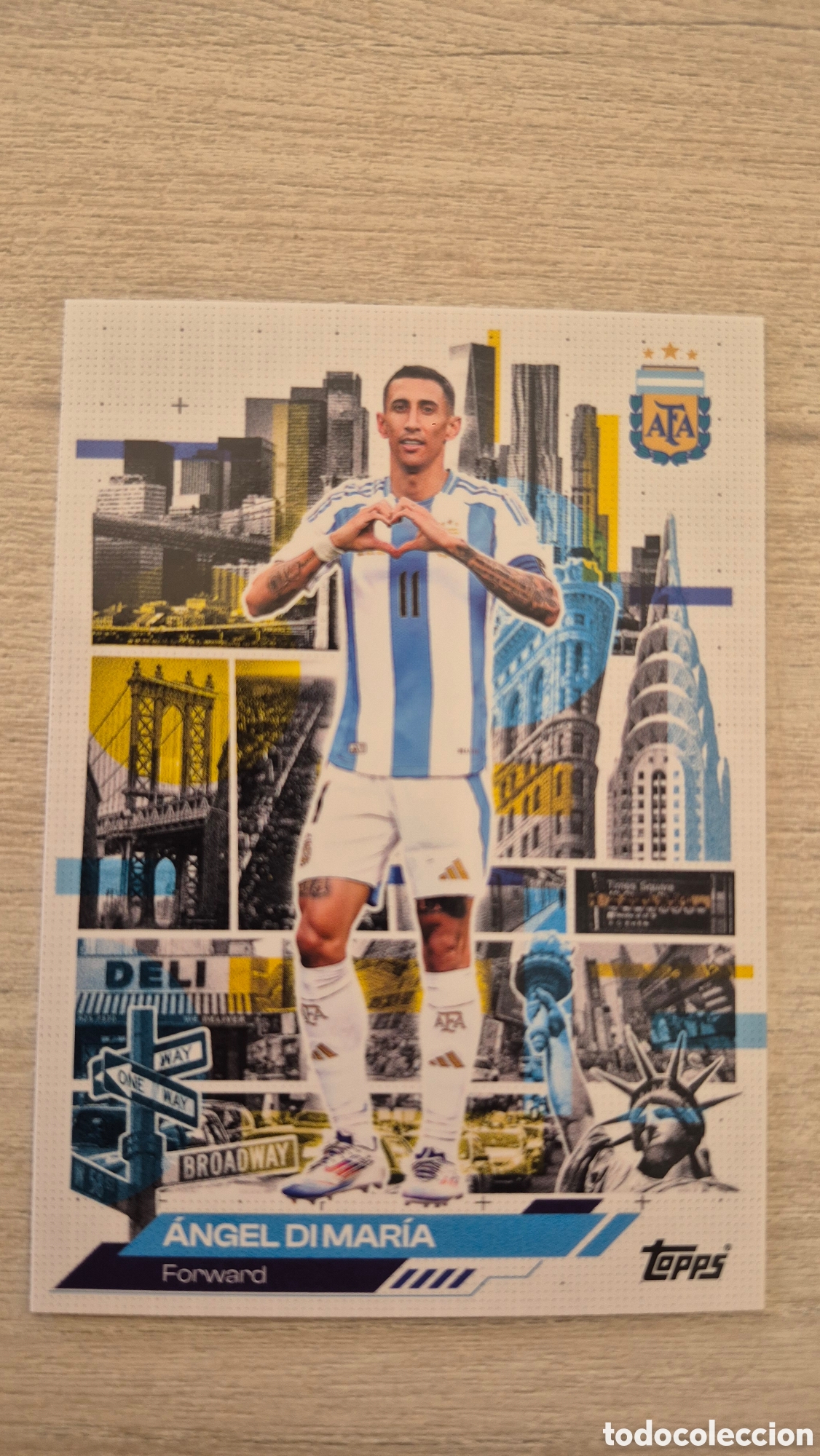 Cromos de f&uacute;tbol: N&deg;43 Angel Dimaria &rdquo;Nueva York&rdquo; Team Set Argentina 2026