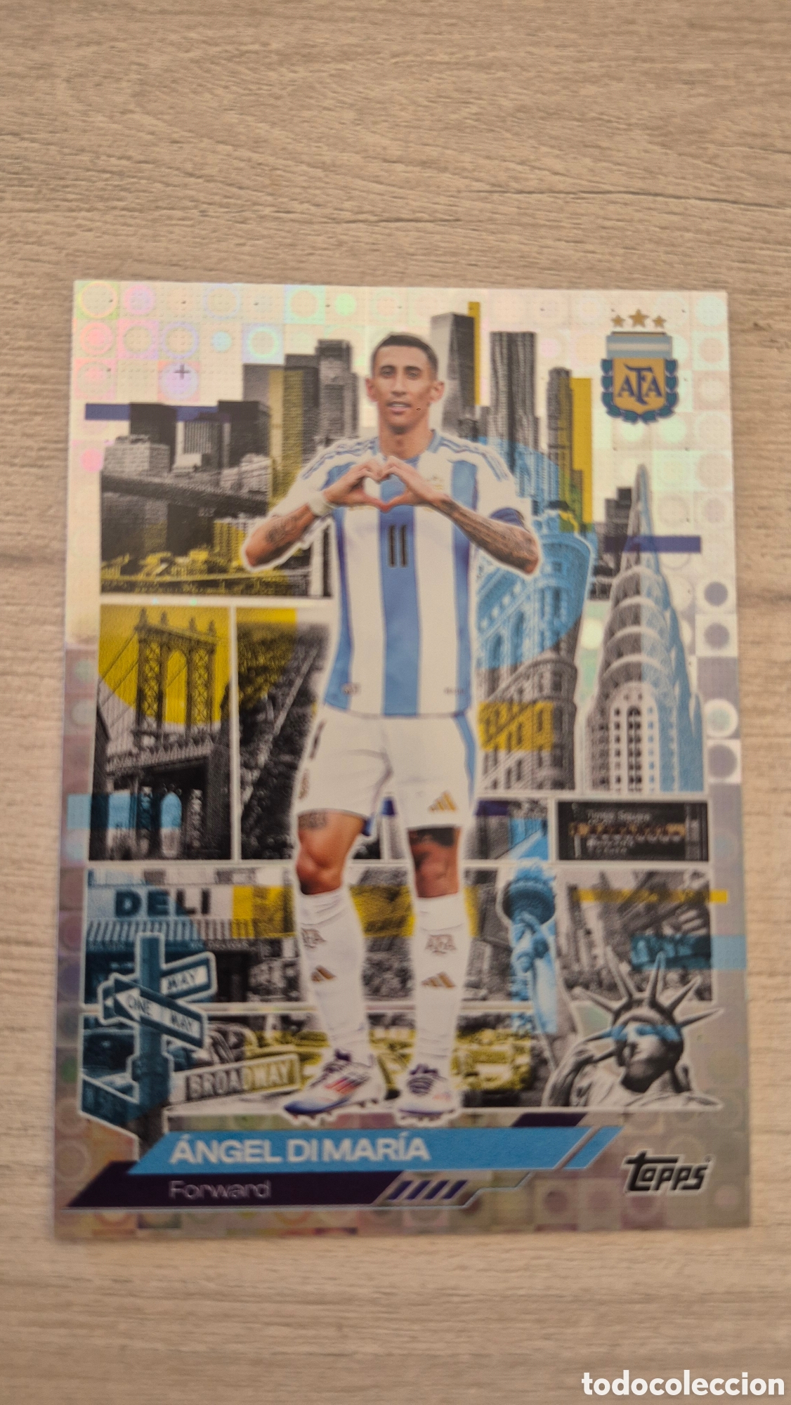 Cromos de f&uacute;tbol: N&deg;43 Angel Dimaria Halo &rdquo;Nuevas York&rdquo; Team Set Argentina 2026