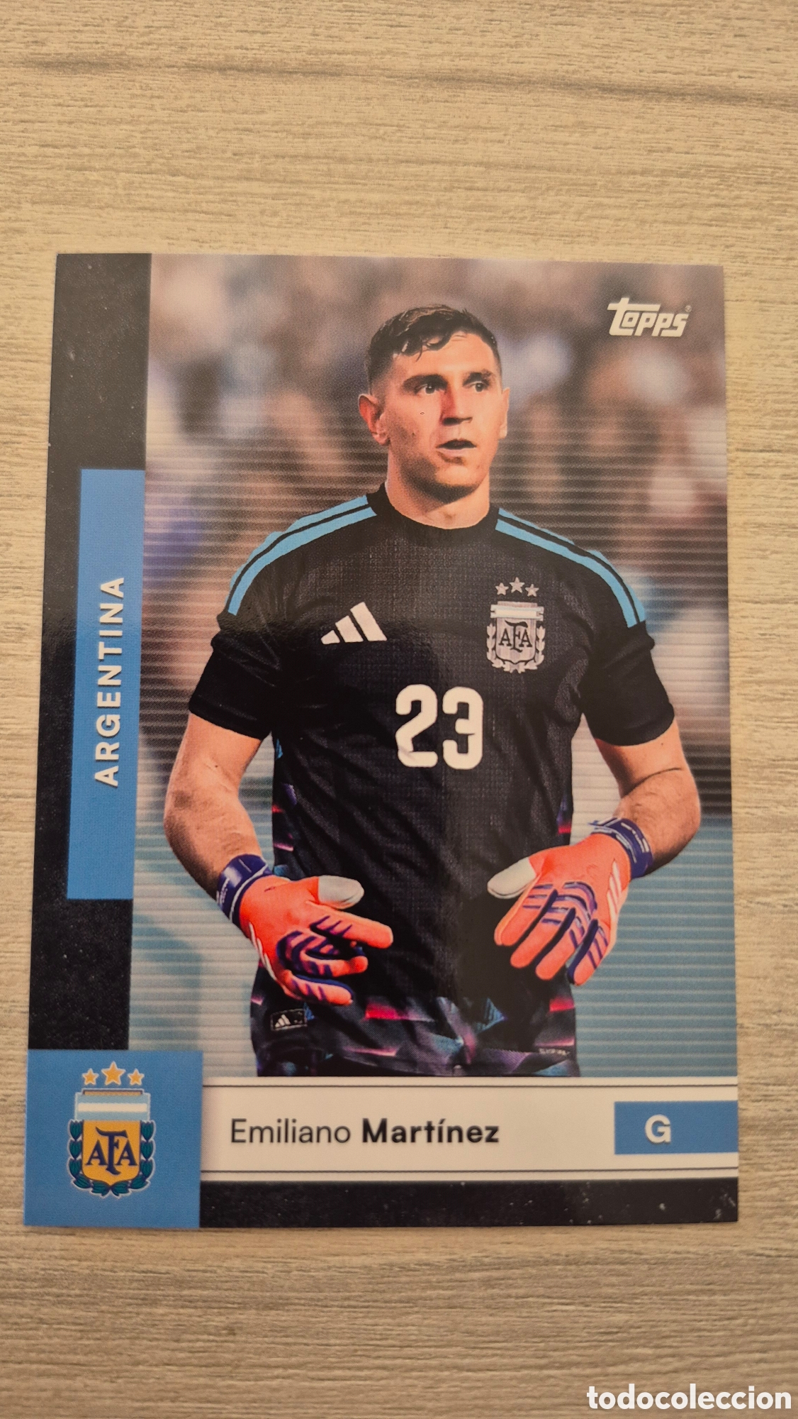 Cromos de f&uacute;tbol: N&deg;1 Emiliano Martinez Team Set Argentina 2026
