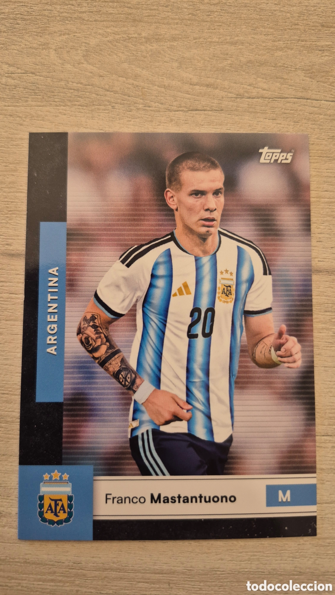Cromos de f&uacute;tbol: N&deg;8 Franco Mastantuono Team Set Argentina 2026