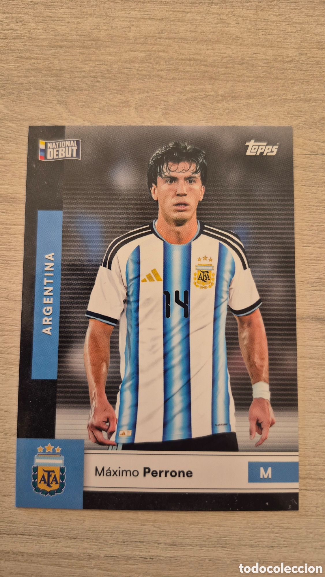 Cromos de f&uacute;tbol: N&deg;12 Maximo Perrone Team Set Argentina 2026