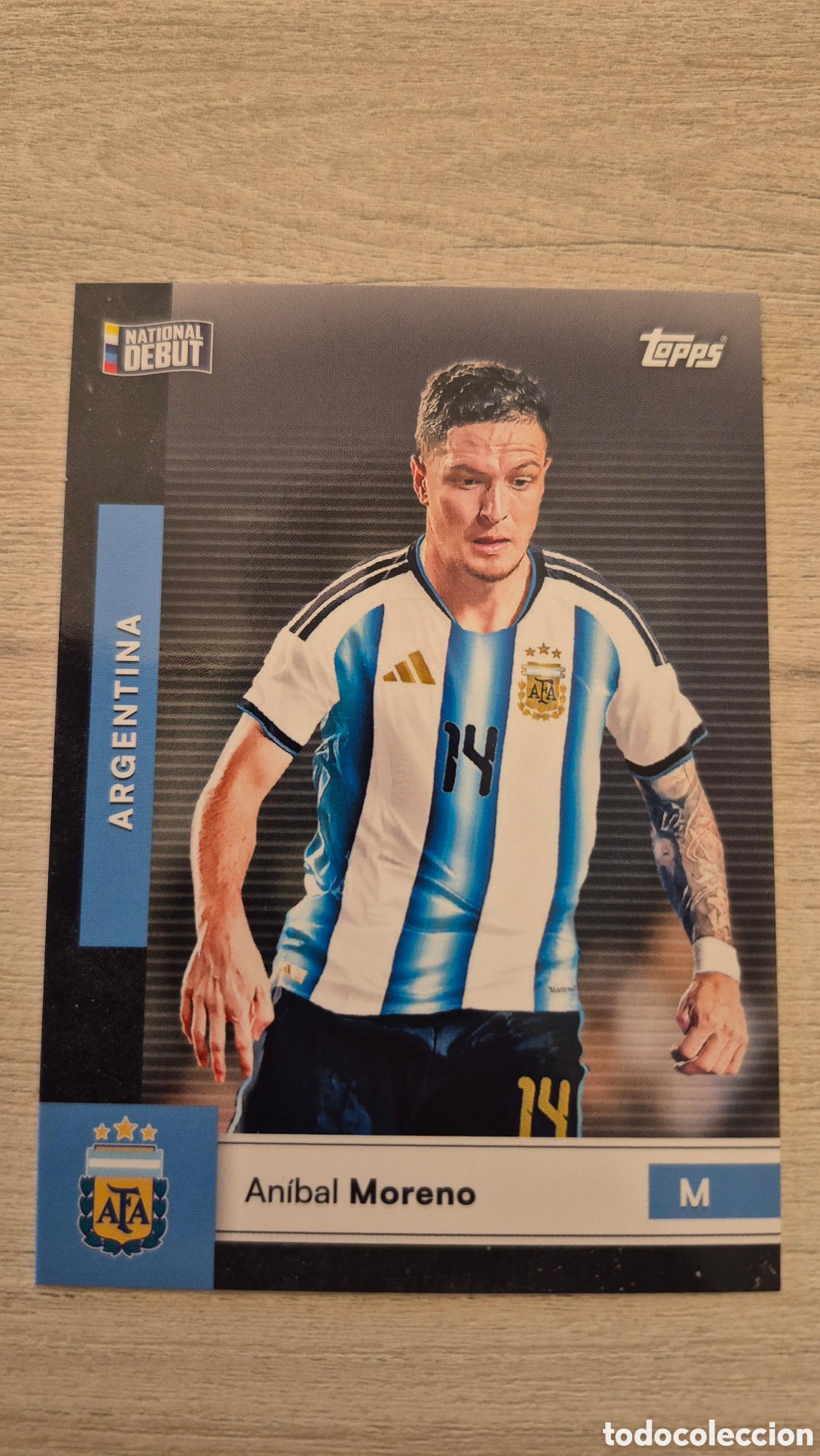 Cromos de f&uacute;tbol: N&deg;7 Anibal Moreno Team Set Argentina 2026